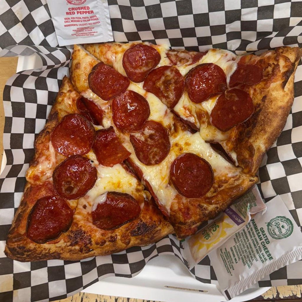 Sliced pizza
