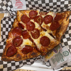 Sliced pizza