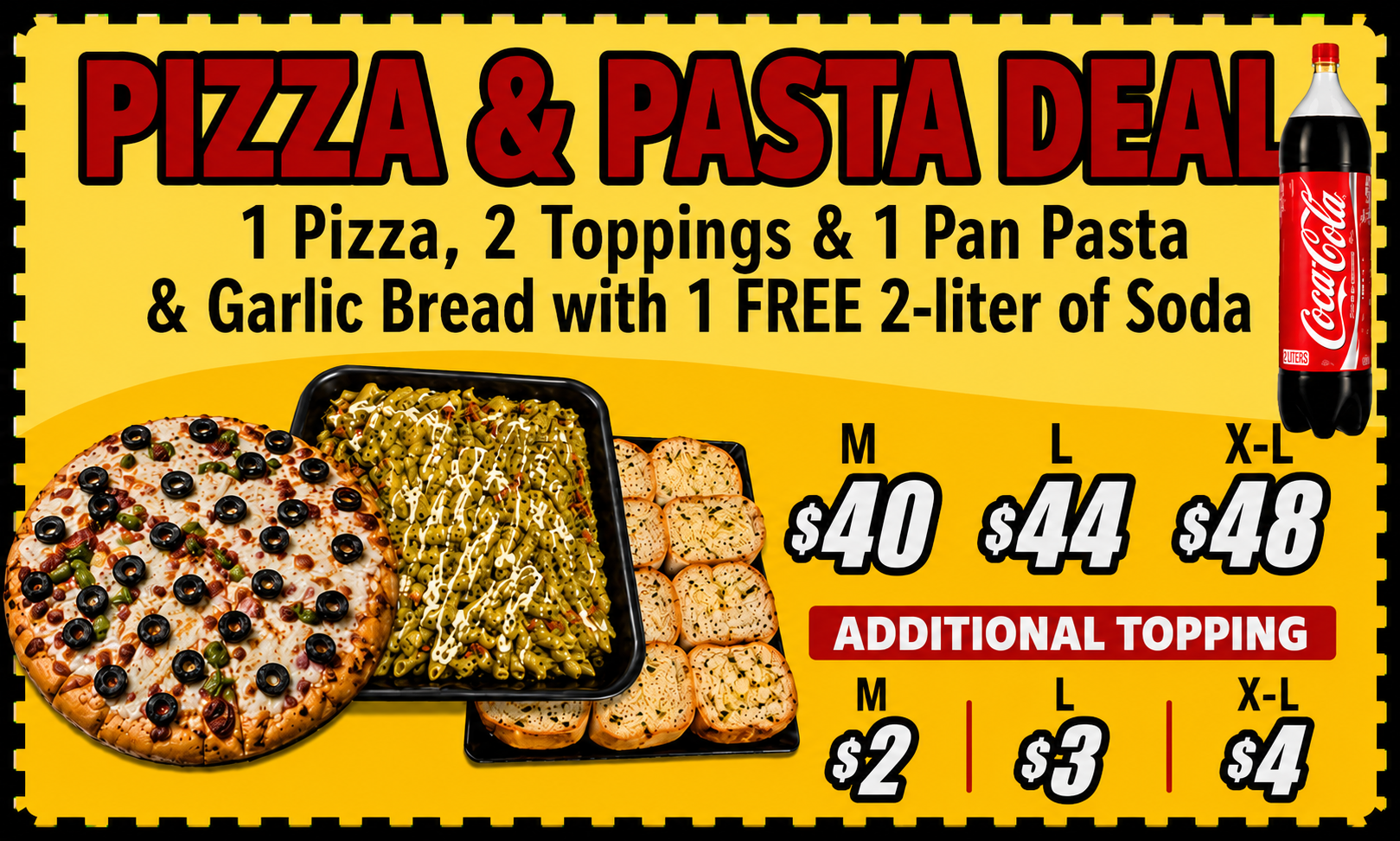 PIZZA & PASTA DEAL