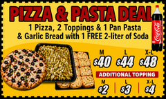 PIZZA & PASTA DEAL