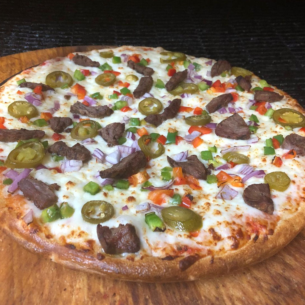 PHILLY CHEESE STEAK PIZZA