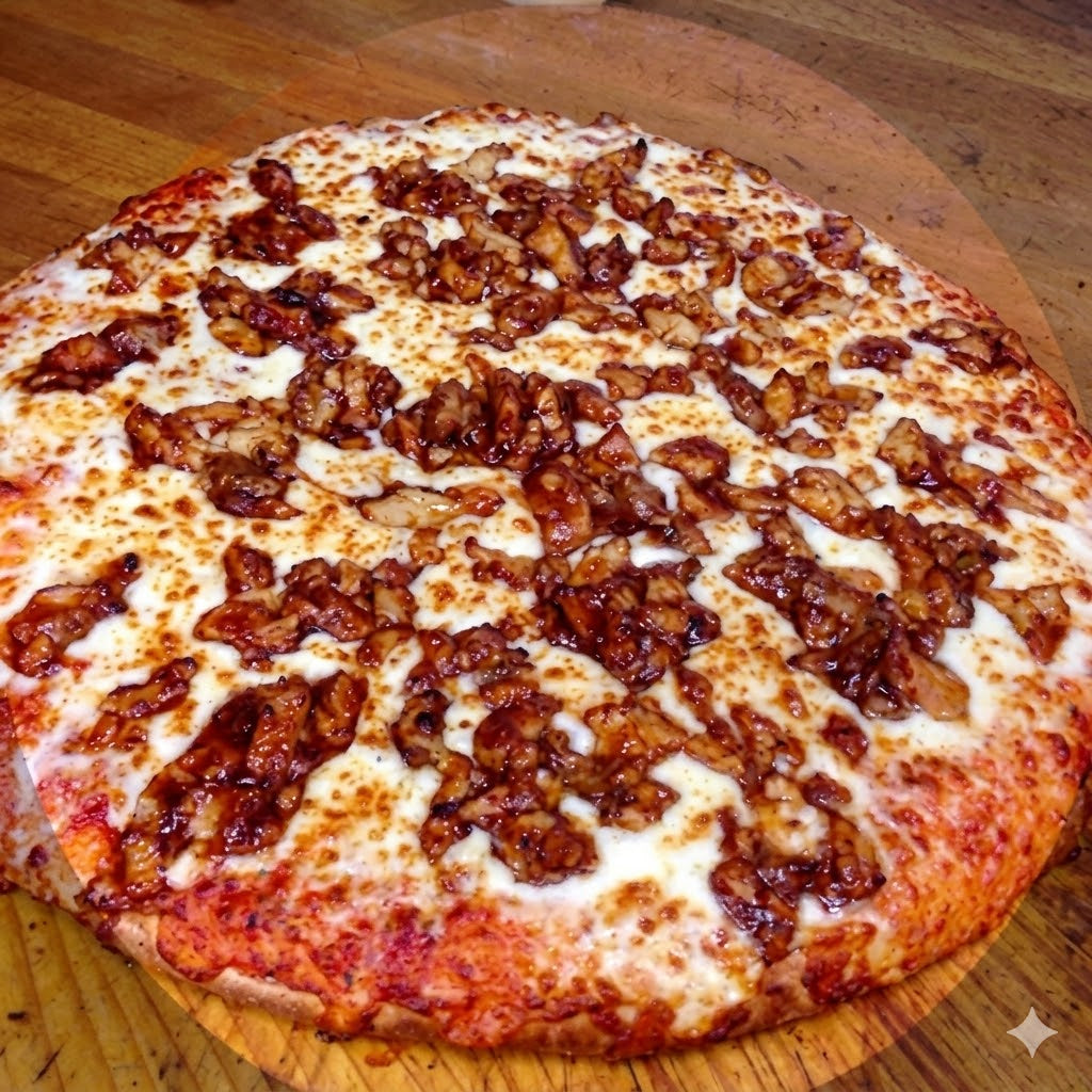 Barbecue chicken pizza