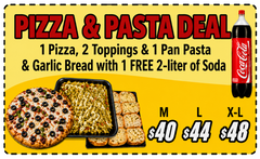PIZZA & PASTA DEAL